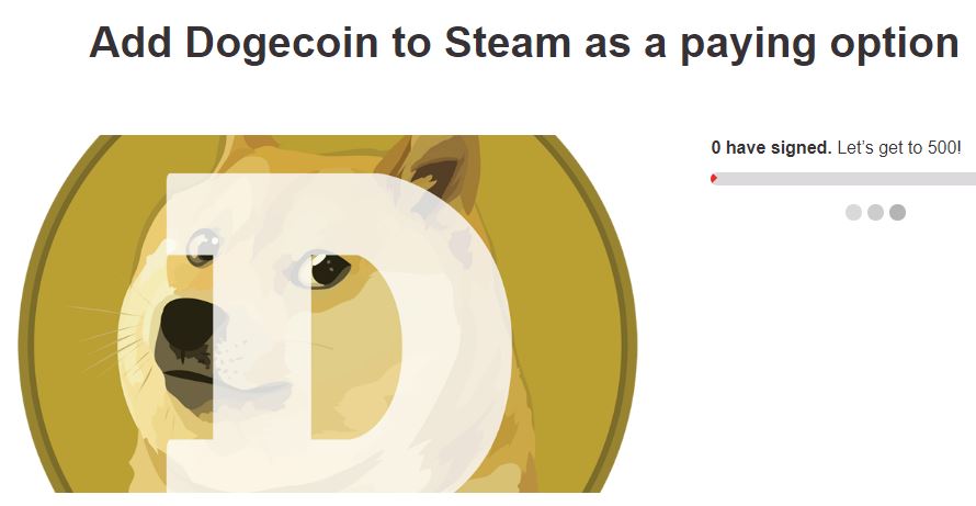 Complete List of Petitions for Dogecoin to be Accepted 14 dogesteam